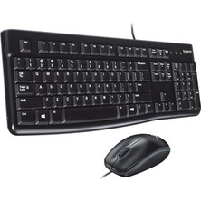 Logıtech MK120 USB Q Siyah Kablolu Klavye+Mouse Set (4767) - YLT9222-9233