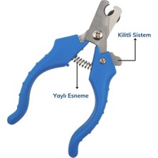 Narnuga Evcil Hayvan Kedi ve Köpek Paslanmaz Çelik Yaylı Tırnak Makası ve Düzeltme