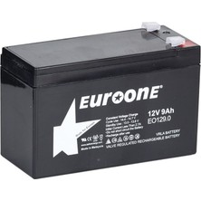 Euroone EO-1212 12 Volt - 12 Amper Akü  (151 x 98 x 95 Mm) (4767) - CPB8746-9873