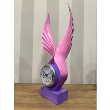 İki Cadı Tasarım Modern Kanat Saat Polyester Dekoratif Obje