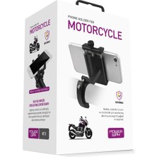 TURK MT15 Motosiklet Bisiklet Scooter Için Dayanıklı Gidon Uyumlu Cnc Alüminyum Telefon Tutucu (4767)