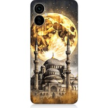 Teknomeg Tecno Spark 9 Pro Uyumlu Ay ve Cami  Desenli Silikon Kılıf