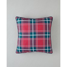 Poloski Kırlent Kılıfı 45X45 cm Kırmızı - Yeşil