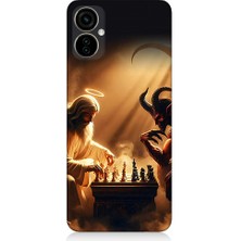 Teknomeg Tecno Spark 9 Pro Uyumlu Ay ve Cami  Desenli Silikon Kılıf
