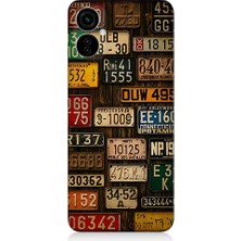 Teknomeg Tecno Camon 19 Neo Uyumlu Plaka Koleksiyonu  Desenli Silikon Kılıf