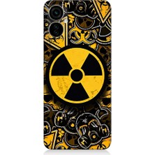 Teknomeg Tecno Camon 19 Neo Uyumlu Nükleer Sembol  Desenli Silikon Kılıf