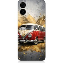 Teknomeg Tecno Camon 19 Neo Uyumlu Klasik Minibüs  Desenli Silikon Kılıf