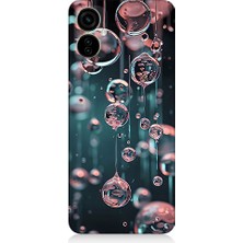 Teknomeg Tecno Spark 9 Pro Uyumlu Cam Baloncuklar  Desenli Silikon Kılıf