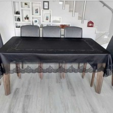 Tekno Trust Flaş Ürünler Siyah Tül Masa Örtüsü 160  x  220 Dersiz Masa Örtüsü Kare Masa Örtüsü Out