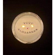 Tekno Trust Gizli Mesajlı Hediyelik Mum, Bebek Müjdesi, Hamilelik Haberi - Baba Oluyorsun