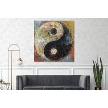 TosbArt Ying-Yang Yağlı Boya Görünümlü Kanvas Tablo