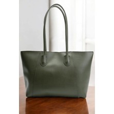 Monalisa Haki Retro Shopper Kadın Omuz Çantası