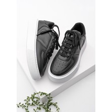 Marjin Kadın Sneaker Spor Ayakkabı Kalın Taban Bağcıklı Azin