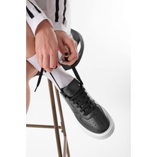 Marjin Kadın Sneaker Spor Ayakkabı Kalın Taban Bağcıklı Azin