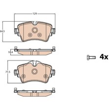 Ön Fren Balatası F45/F46/F55/F56/F60 34106874034