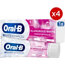 Oral-B pro 3D White Advanced Luxe Glamorous White Diş Macunu 75 ml x 4