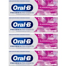 Oral-B pro 3D White Advanced Luxe Glamorous White Diş Macunu 75 ml x 4