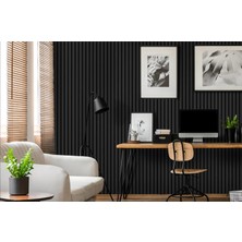 Vera Dekor 60 x 275 cm Siyah Plus Akustik Panel /mdf/4mmkeçe /9mm Çıta