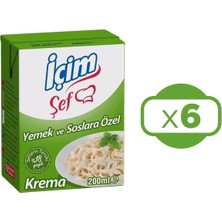 Içim Krema Yemeklere ve Soslara Özel 200 ml x 6 Adet