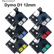 Fuhao 45807 Kırmızı Üzerine Siyah Stil 19 mm Dymo D1 Etiket Şeridi Label Manager Siyah Beyaz Uyumlu (Yurt Dışından)