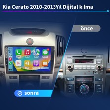 Kia Cerato 2010-2013 Yıl Dijital Kılma Android Sürüm 13 Kablosuz Carplay Navigasyon Multimedya 9 Inç Ekran 2Gb Ram + 32Gb Bellek otomati̇k kli̇ma Çerçeve ve Arka Görüş Kamerası ile