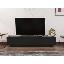 Mobiga Rotterdam Bazalı Tv Ünitesi 180 Cm Antrasit