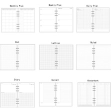 Fuhao Haftalık Plan Stili A5 A5A6A7 Boyutlu Planlayıcı Günlük Içi Dolgu Defter Takvim Organizatör Plan #cp - (Yurt Dışından)