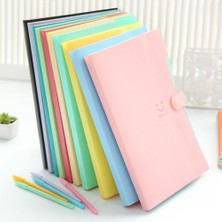 Fuhao Gökyüzü Mavi A4 Dosya Klasörü Kağıt Belge Organizatör 5 Cep Plastik Genişleyen Ofis Kılıfı (Yurt Dışından)