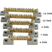 Meepo Nötr Barası 10 Delik 63A ( 6 x 8 ) 5 Adet