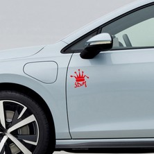 Sönmez Sticker Jdm Taç Sticker - Jdm Sticker - Oto Sticker - Araba Sticker - Araç Sticker - Cam Sticker