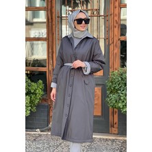 Miss Dalida Triko Astarlı Rüzgarlık Kap T25K-8019 Antrasit