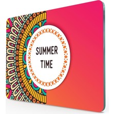 Decovetro Cam Kesme Tahtası ve Sunumluk Summer Time Desenli 20x30 Cm