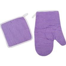 Olgun Home Fırın Eldiveni Tutacak Set 2li Askılı