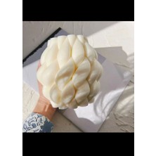 Tekno Trust Büyük Boy Kokulu Burgulu Yağmur Damlası Düğüm Soya Wax Mum