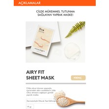 Mıssha Pirinç Özlü Aydınlatıcı ve Nemlendirici Yaprak Maske SETI(5X17G)AIRY Fit Sheet Mask (Rice)