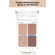 MISSHA Yoğun Renk Pigmentli 4' Lu Far Paleti A'pıeu Full Shot Routine Eye Palette (No.3)