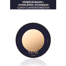 Uzun Süre Kalıcı , Yüksek Kapatıcılık Sağlayan Cushion Stay Cushion SPF40/PA++ (No.21P Fair)