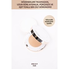 MISSHA  Işıltılı ve Cam Cilt Görünüm Sunan Cushion SPF37+++GLOW Cushion Light (NO.21P Fair)