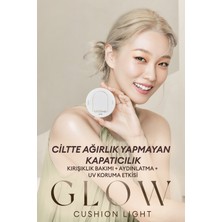 MISSHA  Işıltılı ve Cam Cilt Görünüm Sunan Cushion SPF37+++GLOW Cushion Light (NO.21P Fair)