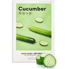 Mıssha Kuru Ciltler Için Salatalık Özü Içeren Yaprak Maske -  Airy Fit Sheet Mask (Cucumber)