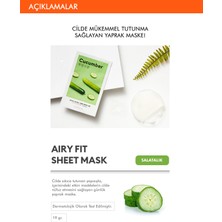 Mıssha Kuru Ciltler Için Salatalık Özü Içeren Yaprak Maske -  Airy Fit Sheet Mask (Cucumber)