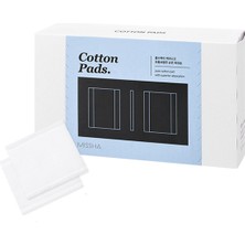 Mıssha Cotton Pads  Yüksek Emilim Gücüne Sahip %100 Pamuk Pedleri 80 Adet