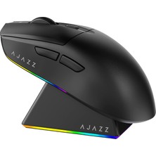 CoverZone Ajazz AJ139 Max Mouse 3 Mod 26.000 Dpı Manyetik Şarj Istasyonlu Paw 3395 Optik Sensör Gaming Mouse