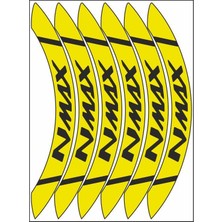 SEVEN KARDEŞLER Yamaha Flo Sarı Geniş Nmax Jant Şeridi