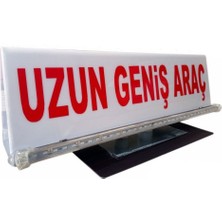 Tim Uzun ve Geniş Araç Tabelası Tepe Lambası Led Çakarlı 12 V