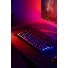 Everest KB-2025 Rtm Rainbow Aydınlatmalı Backlight Membrane Gaming Oyuncu Klavye Profesyonel Klavye