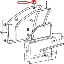 HYS Kapı Çevre Fitili  Ön Takım Hyundaı Accent Yumurta Kasa 1995-2000