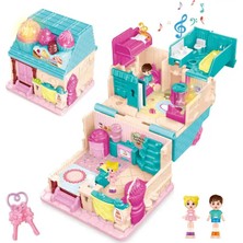 Nilly Toys Işıklı Müzikli Aksesuarlı Ev Serisi Açılıp Katlanır Fırın Dükkanı Oyun Seti