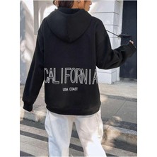 Afro Giyim  California Usa Coast Sırt Baskılı Oversize Hoodie