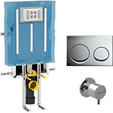 Geberit Alpha Kombifix Duvar İçi Gömme Rezervuar Seti 8 cm 110.174.00.1-MSET